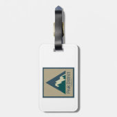 Peak District National Park Rustic Bagagelabel (Achterkant verticaal)