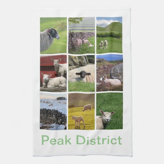 Peak District schaap Theedoek (Verticaal)