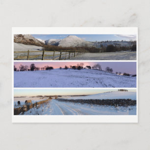 Peak District sneeuwpanoramas Briefkaart