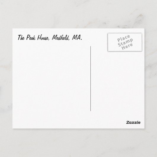 Peak House ~ carte postale (Dos)