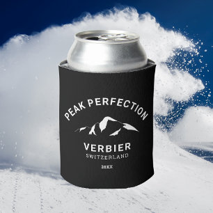 Peak Perfection Winter Ski Snowboard Resort Crest Blikjeskoeler