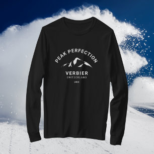 Peak Perfection Winter Sport Resort Crest T-shirt