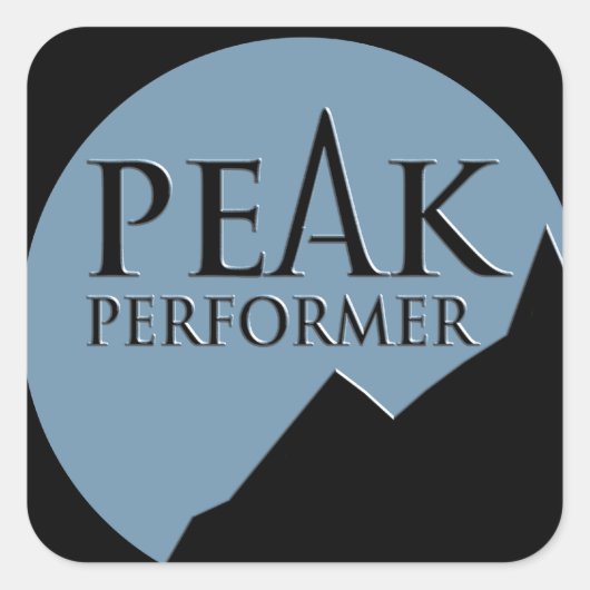 Peak performer business team building sticker (Voorkant)