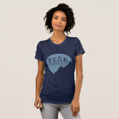Peak Performer Dames logo t-shirt bleu (Devant entier)