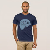 Peak Performer homme logo bleu sur t-shirt de la m (Devant entier)