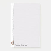 Peakaboo Teddy gescheurd papier Post-it® Notes (Voorkant)