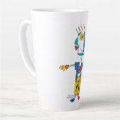 'PeaKasso Roi des Coeurs' - Latte Mug (Angle gauche)