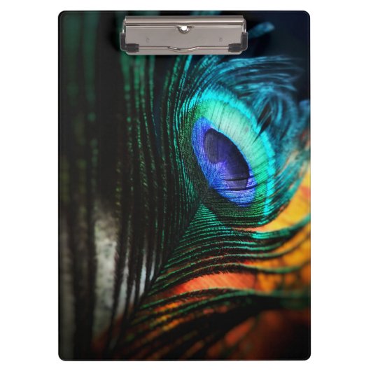 Peakcock Veer dichtbij en persoonlijk Klembord (Voorkant)