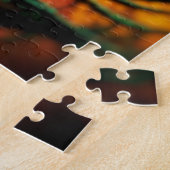 Peakcock Veer dichtbij en persoonlijk Legpuzzel (Zijkant)