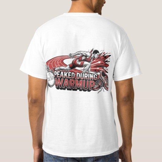 peaked during warmup t-shirt (Achterkant)