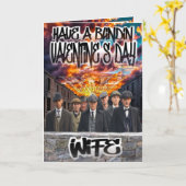 Peaky Blinders voor Valentijnsdag Kaart (Gele Bloem)