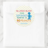 Peanut Allergy Alert Superheld Boy Stickers (Tas)
