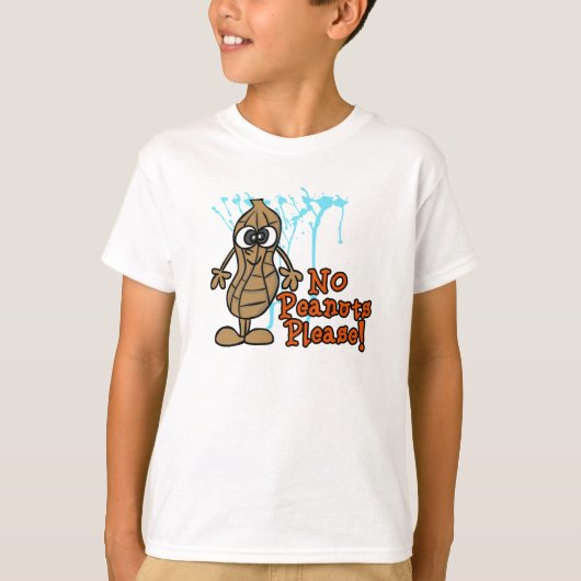 Peanut Allergy Alert T-Shirt voor kinderen (Voorkant)
