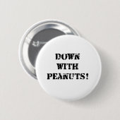 Peanut Allergy Ronde Button 5,7 Cm (Voorkant /achterkant)