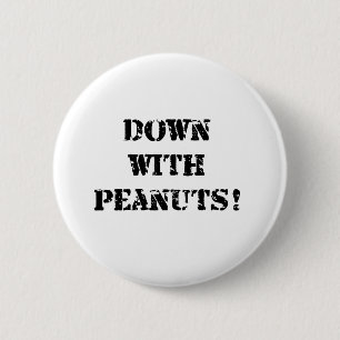 Peanut Allergy Ronde Button 5,7 Cm