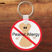 Peanut Allergy Sleutelhanger (Voorkant)