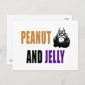 Peanut Buddha & Jelly Briefkaart (Voorkant / Achterkant)