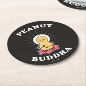 Peanut Buddha Ronde Kartonnen Onderzetter (Gebogen)