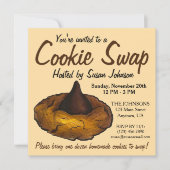 Peanut Butter Blossom Cookie Swap Party Bake Sale Kaart (Voorkant)