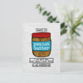 Peanut Butter Briefkaart - Funny Food (Staand voorkant)