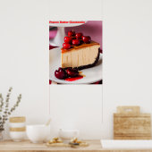 Peanut Butter Cheesecake AI Art Poster (Keuken)