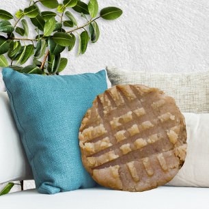 Peanut Butter Cookie Pillow Rond Kussen