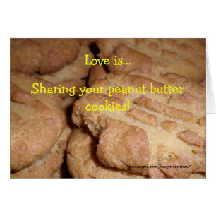 Peanut Butter Cookie Recipcard
