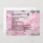 Peanut Butter Cookie Recipe briefkaart (Voorkant / Achterkant)