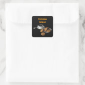 Peanut Butter Cookies Vierkante Sticker (Tas)