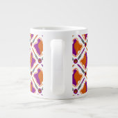 Peanut Butter en Grape Jelly Seamless Pattern Jumbo Mok (Achterkant)