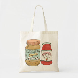Peanut Butter en Jam Tote Bag
