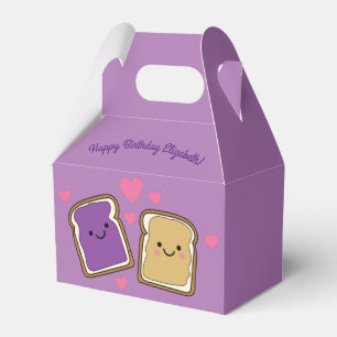 Peanut Butter en Jelly Birthday Party PBJ Bedankdoosjes