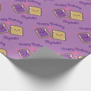 Peanut Butter en Jelly Birthday Party PBJ Cadeaupapier