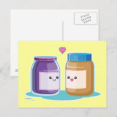 Peanut Butter en Jelly Briefkaart (Voorkant / Achterkant)