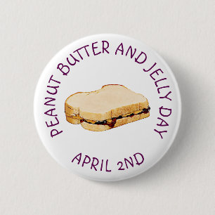 Peanut Butter en Jelly Day 2 april Button