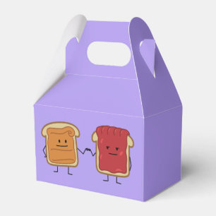 Peanut Butter en Jelly Fist Bump Vrienden toast Bedankdoosjes
