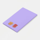 Peanut Butter en Jelly Fist Bump Vrienden toast Post-it® Notes (Schuin)