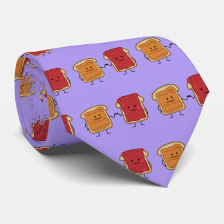 Peanut Butter en Jelly Fist Bump Vrienden toast Stropdas