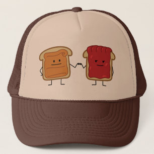 Peanut Butter en Jelly Fist Bump Vrienden toast Trucker Pet