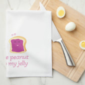 Peanut Butter en Jelly Kitchen Towel Theedoek (Quarter Fold)