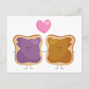 Peanut Butter en Jelly Love Briefkaarten