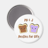 Peanut Butter en Jelly Magneet (Voorkant / Achterkant)