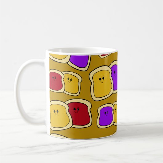 Peanut Butter en Jelly Mok - PBJ Mok (Links)