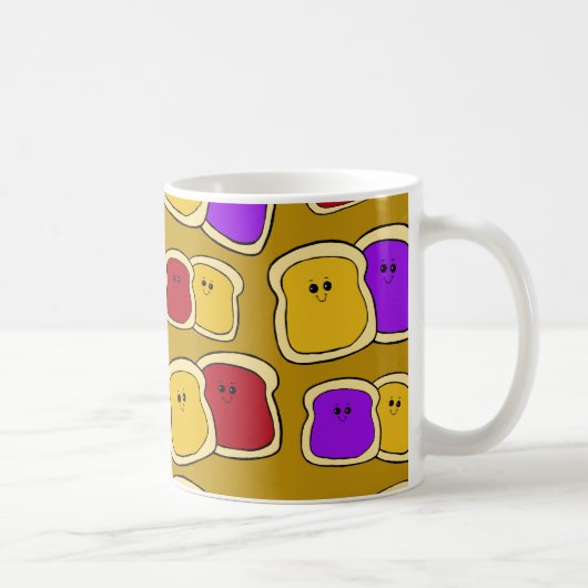 Peanut Butter en Jelly Mok - PBJ Mok (Rechts)