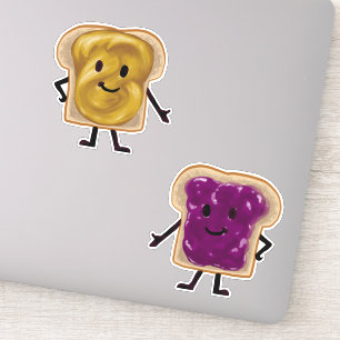Peanut Butter en Jelly Sandwich Buddies Sticker