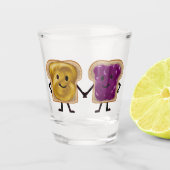 Peanut Butter en Jelly Sandwich Buddy Shot Glas (Voorkant)