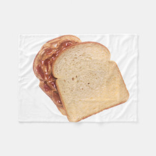 Peanut Butter en Jelly Sandwich Fleece Deken