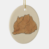 Peanut Butter en Jelly Sandwich Lunchtime Foodie Keramisch Ornament (Rechts)