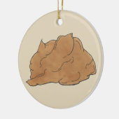 Peanut Butter en Jelly Sandwich Lunchtime Foodie Keramisch Ornament (Links)