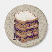 Peanut Butter en Jelly Sandwiches Magneet (Voorkant)